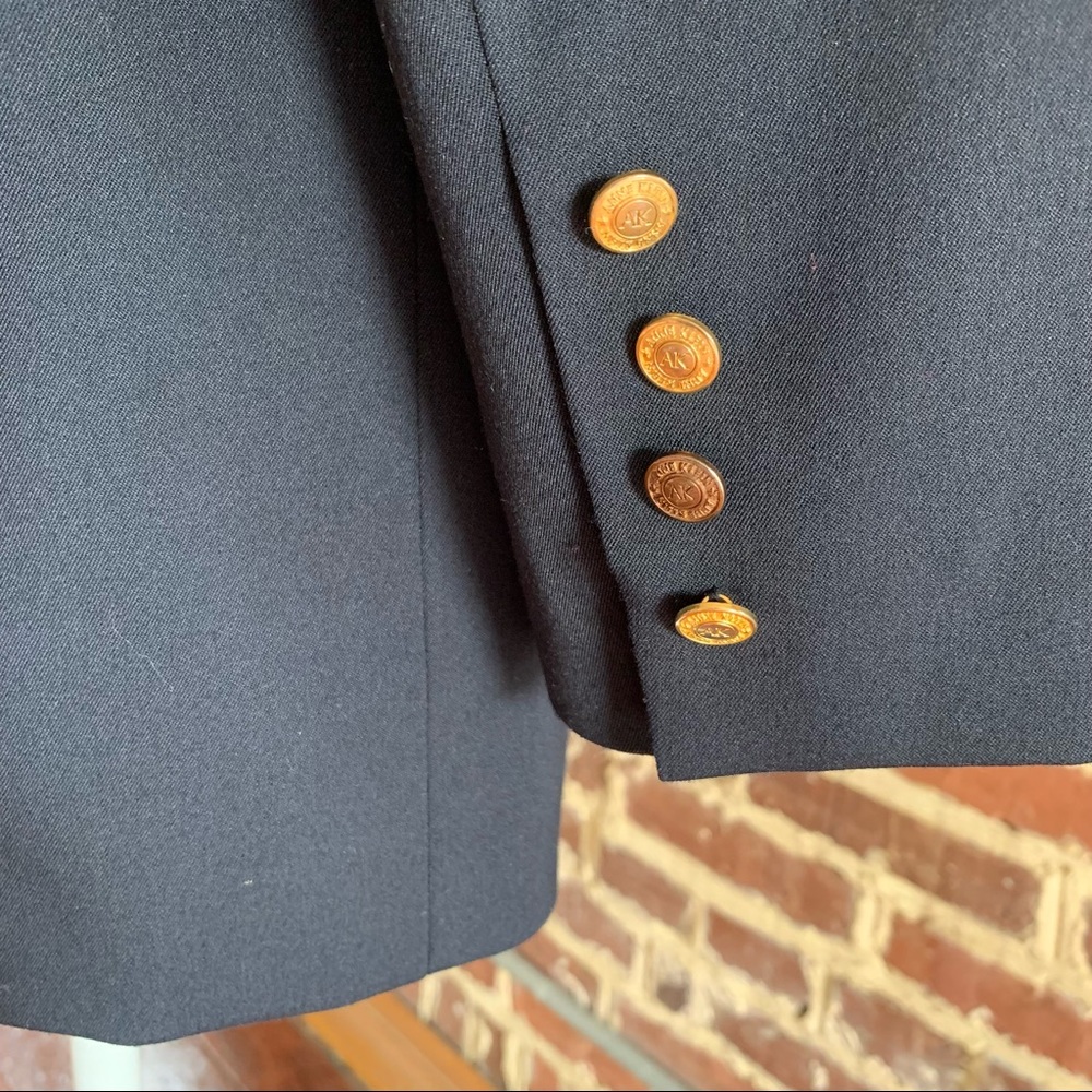Anne Klein Crest Jacket Blazer Patch School Milit… - image 5